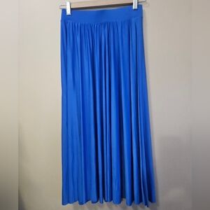 Love Poem By Block Women's Size M Pleated Midi Skirt Blue